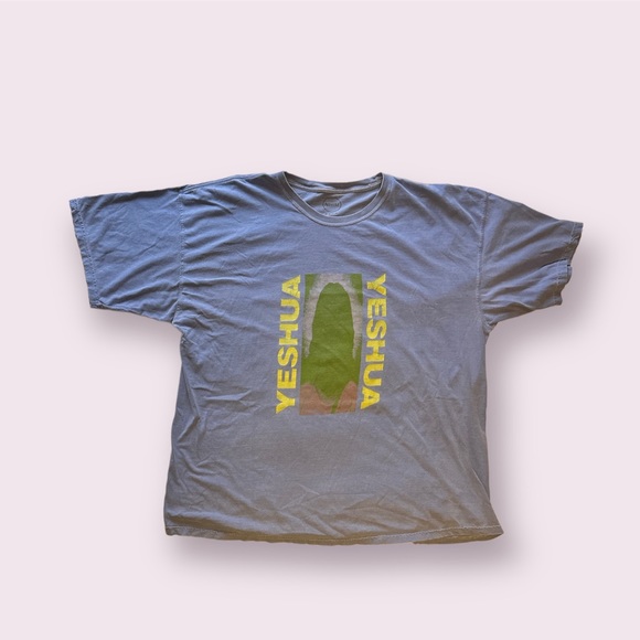 3XL Baby Blue “Yeshua” Tee - Picture 1 of 2